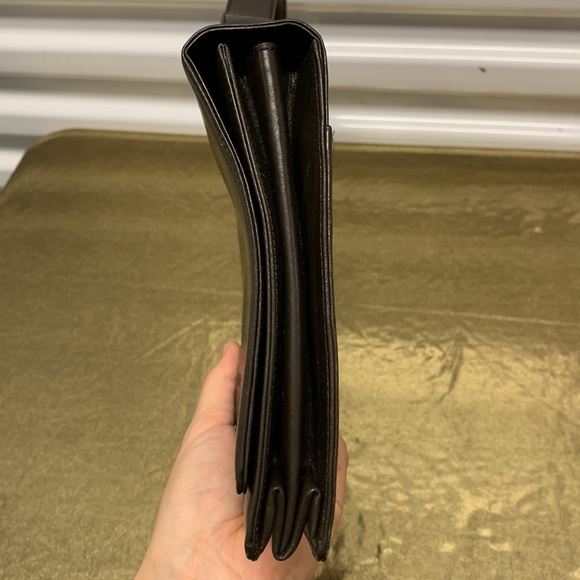 Prada Vitello Sport Flap Bag Women Black Leather Crossbody Messenger Italy - Picture 9 of 16